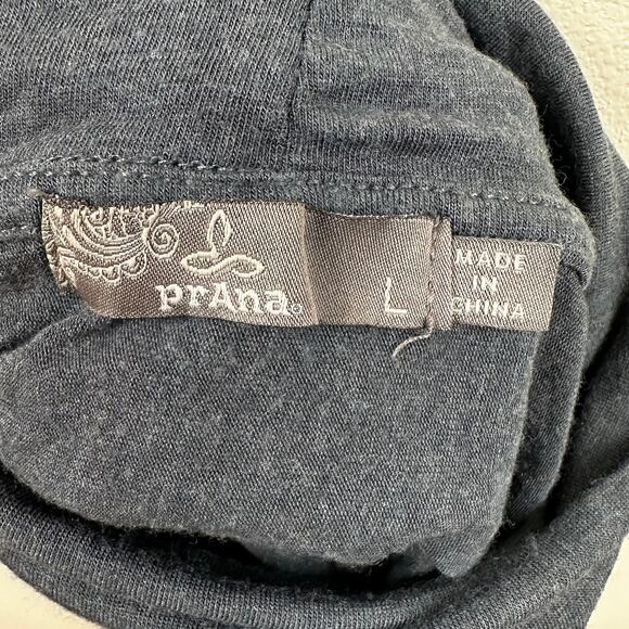 prAna Women's Foundation Turtleneck Lightweight Long Sleeve Teal Large Outdoor - Picture 6 of 8